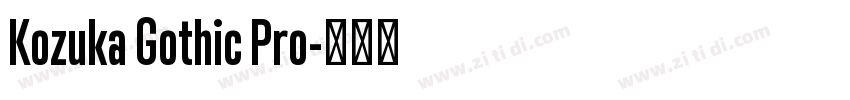 Kozuka Gothic Pro字体转换